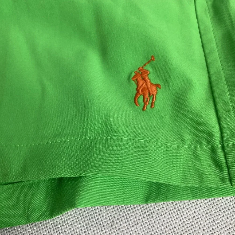 Polo Ralph Lauren Men's XL Neon Green Swim Trunks Shorts Mesh Lined‎